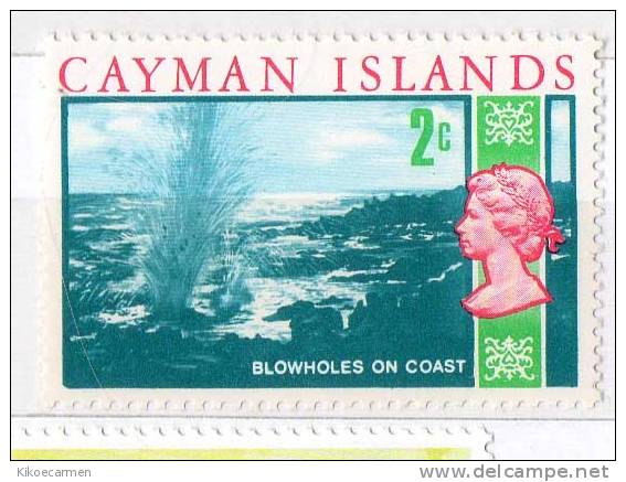 Cayman - Spruzzo, Costa, Roccia - BLOWHOLES On Coast, Cliffs - 1v. ** - Isole