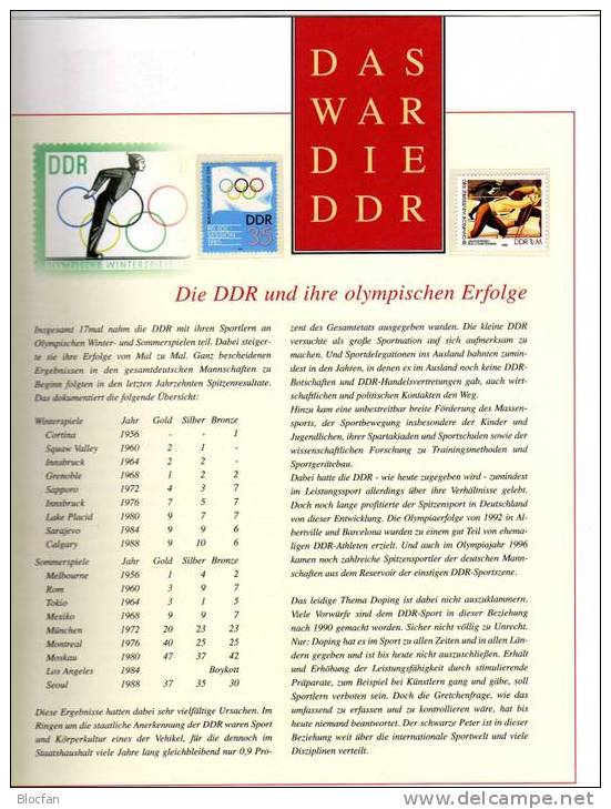 Olympische Erfolge Dokumentation DDR Mit 8 Sammelblättern Und 24 Ausgaben ** 73€ - Collezioni (in Album)