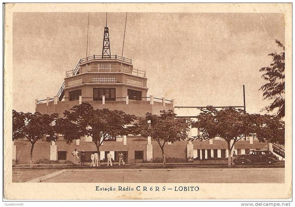 Angola.Lobito.La Station Radio. Belle CPA.1948. - Angola