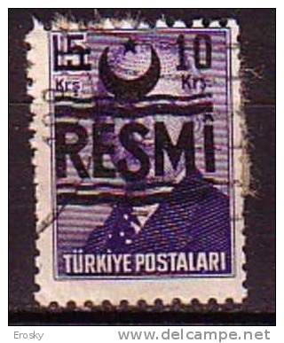 PGL - TURQUIE SERVICE Yv N°31 - Official Stamps