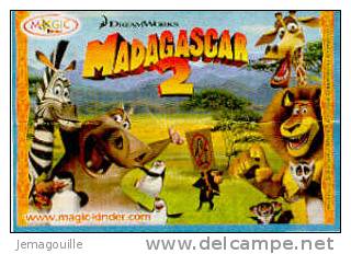 KINDER - NV155 - MADAGASCAR - Bpz Sans Figurine * - Istruzioni