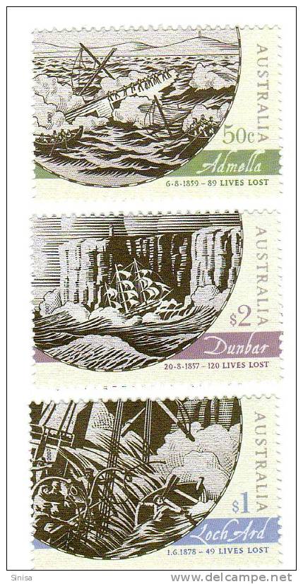 Australia / Ship Accidents - Mint Stamps