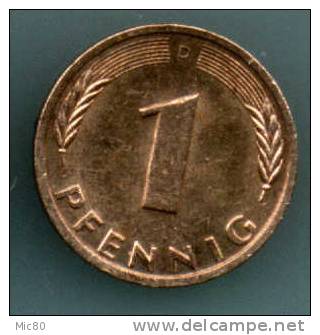 Allemagne 1 Pfennig 1982 D Sup - 1 Pfennig