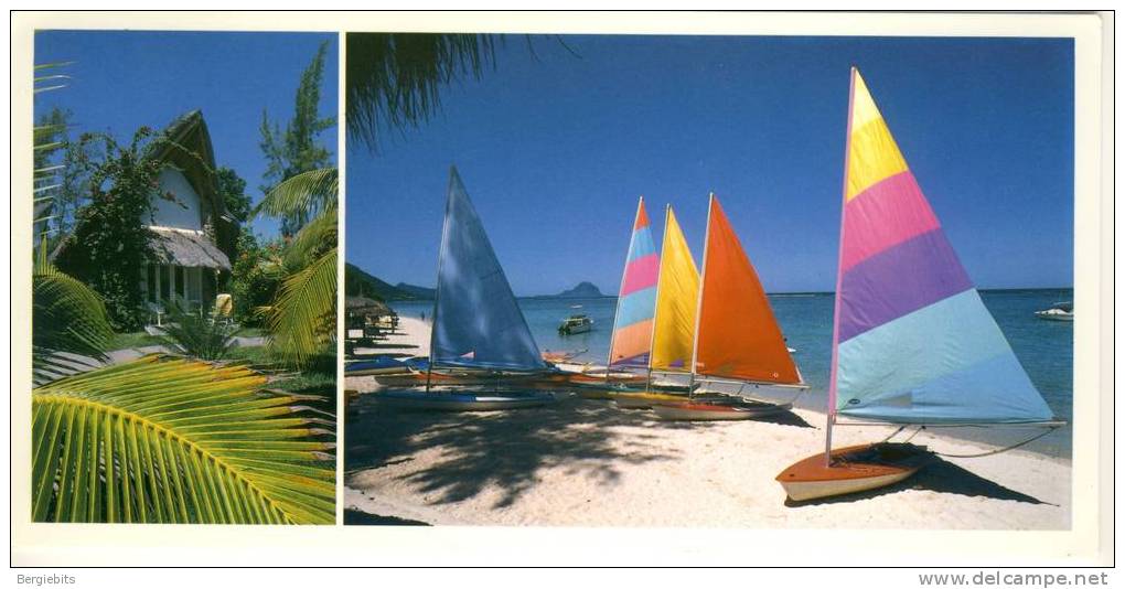 Mauritius Colour Picture Postcard Of La Piroque- Hotel & Casino Ile Maurice, Mauritius, Nice Stamp! - Mauritius