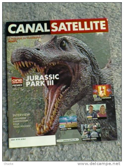 Magazine CANALSATELLITE N°79 Couverture JURASSIC PARK 3 - Film