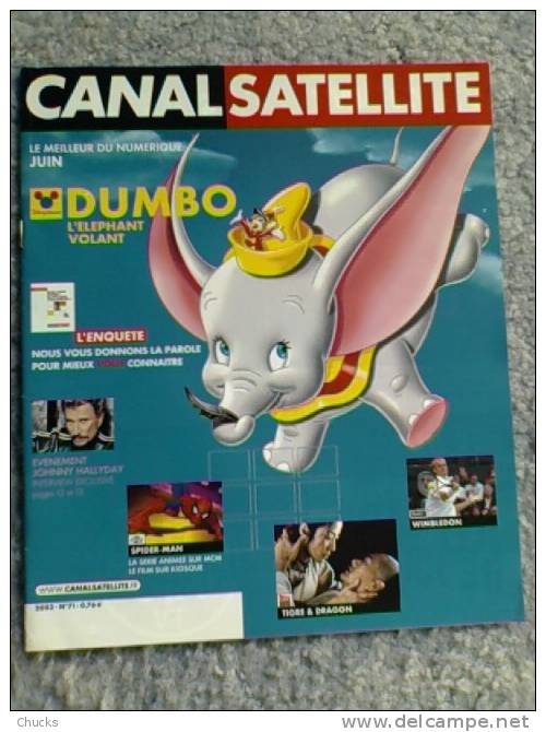 Magazine CANALSATELLITE N°71 Couverture DUMBO DISNEY - Film