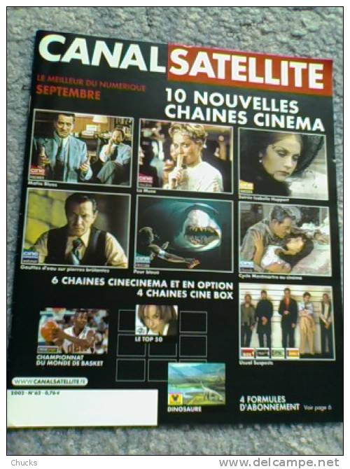 Magazine CANALSATELLITE N°62 Couverture ROBERT DE NIRO SHARON STONE BERNARD GIRAUDEAU JEAN GABIN - Film