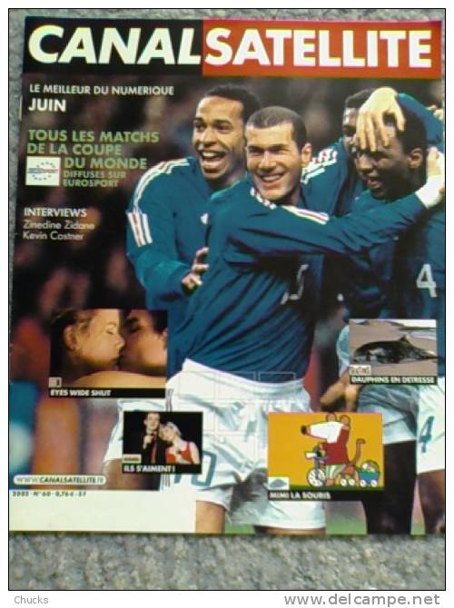 Magazine CANALSATELLITE N°60 Couverture ZINEDINE ZIDANE - Film