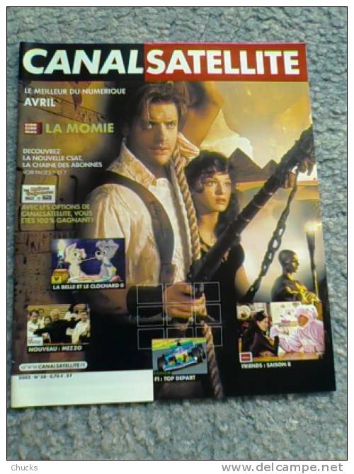 Magazine CANALSATELLITE N°58 Couverture RACHEL WEISZ BRENDAN FRASER - Film