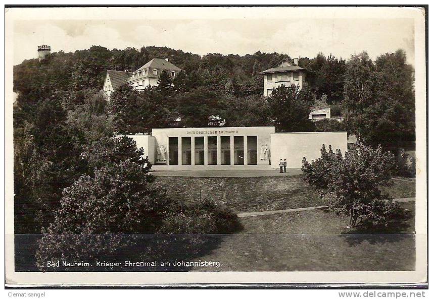 TOP!! BAD NAUHEIM * KRIEGER-EHRENMAL AM JOHANNISBERG  * 1934 *!! - Bad Nauheim