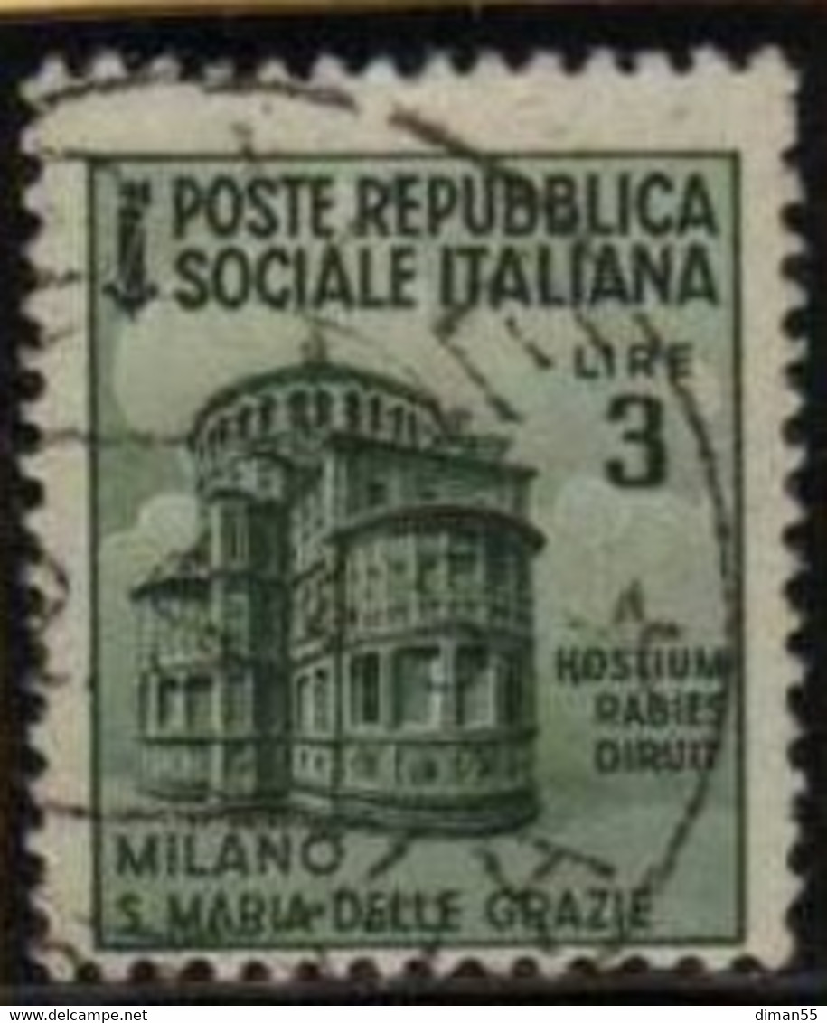 ITALY - 1943 R.S.I. - SOZIALIST REP. N. 511 - USED - LUXUS GESTEMPELT - Cv 80 Euro - Used