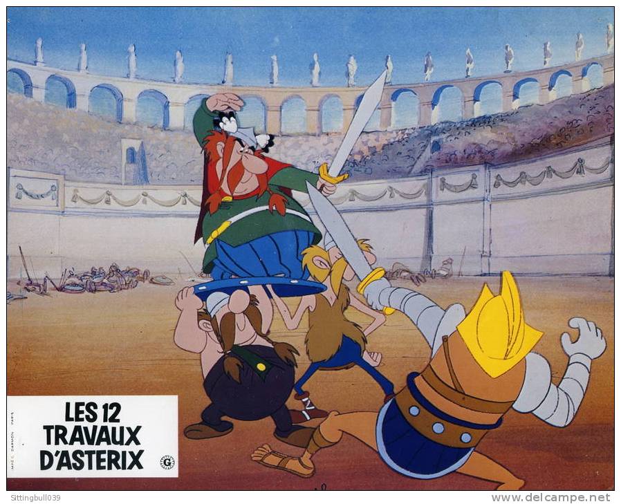 ASTERIX. LES 12 TRAVAUX D'ASTERIX. 1976. PRESENTATION ET PHOTOS OFFICIELLES DU FILM. - Asterix