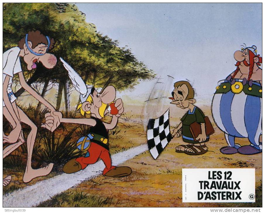 ASTERIX. LES 12 TRAVAUX D'ASTERIX. 1976. PRESENTATION ET PHOTOS OFFICIELLES DU FILM. - Asterix