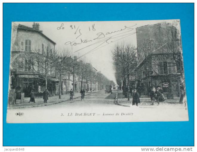 93) Le Bouget - N°3 - Avenue De Dralléy  - Année 1918  - EDIT  ELD - Le Bourget