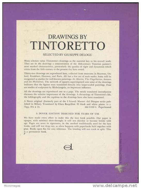 Drawings By Tintoretto Selected By Giuseppe Delogu - Cultural