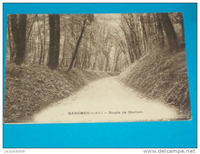 92)  Garches - Route De Marne - Année 1923  - EDIT - Garches