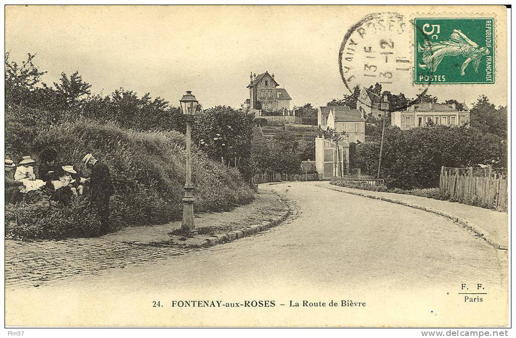 FONTENAY AUX ROSES - La Route De Bièvre - Voy. 1911 - Fontenay Aux Roses