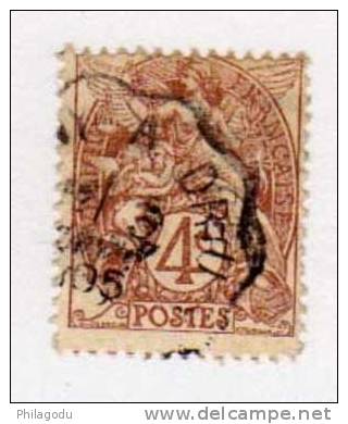 France 1905, Type Blanc, N° 110   Ø, (cachet Ambulant), - 1900-29 Blanc