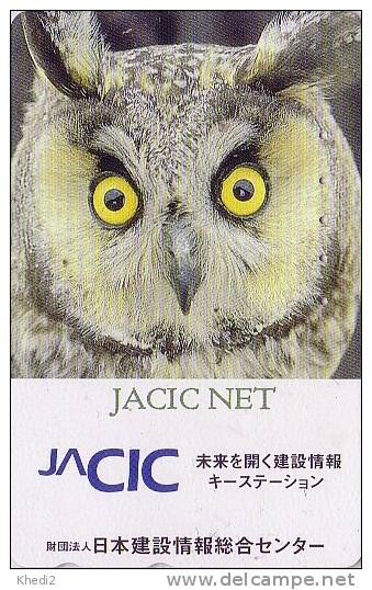 Télécarte Japon Oiseau HIBOU Chouette - Japan Phonecard OWL Bird - EULE Vogel - 165 - Eulenvögel