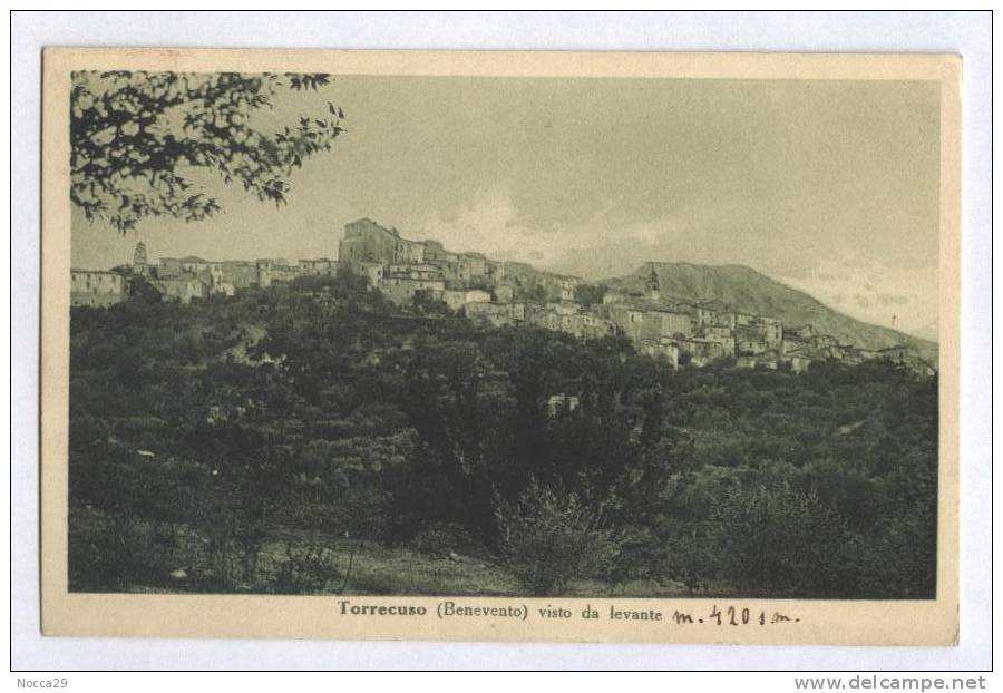 TORRECUSO BENEVENTO 1942 PANORAMA VISTO DA LEVANTE - Benevento