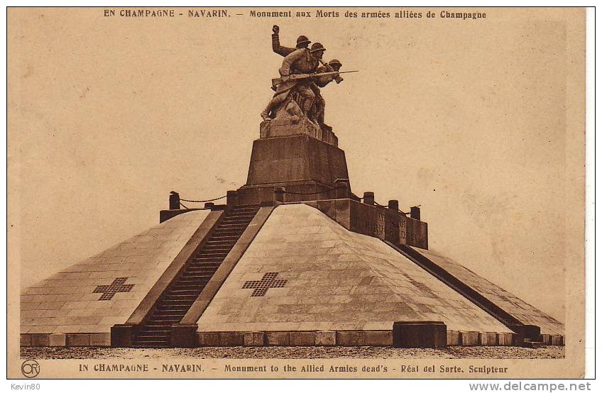 51 En Champagne NAVARIN Monument Aux Morts Des Armées Alliéesde Champagne - L'Epine