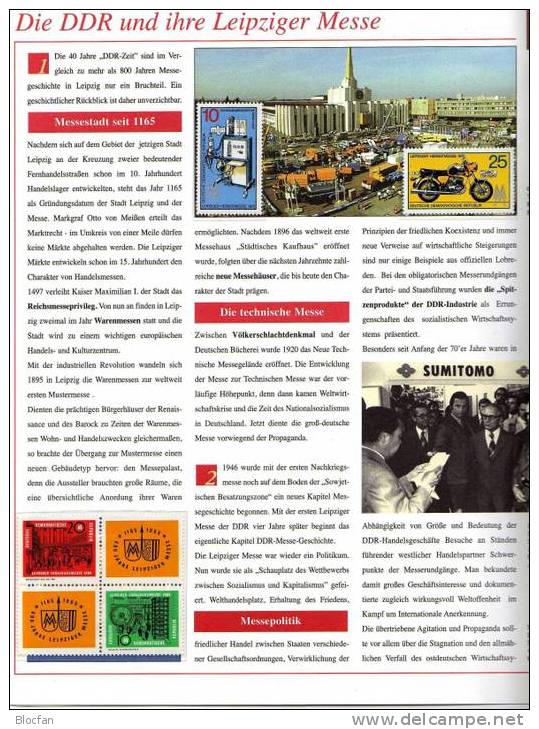 Historie Leipziger Messe Dokumentation DDR Mit 8 Sammelblättern + Mit 27 Ausgaben ** 64€ - Colecciones (en álbumes)