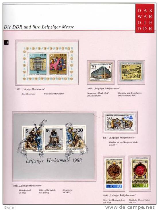 Historie Leipziger Messe Dokumentation DDR Mit 8 Sammelblättern + Mit 27 Ausgaben ** 64€ - Collections (en Albums)