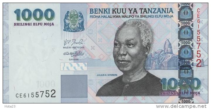 Tanzania- 1000 Shillings - 2006 Year  UNC - Tanzania