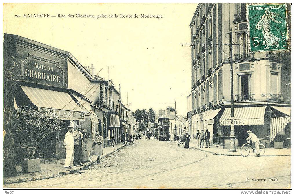 MALAKOFF - Rue Des Clozeaux - Voy. 1909 - Malakoff