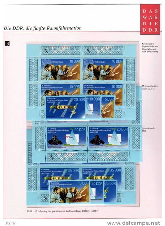 DDR Als Fünfte Raumfahrt - Nation Dokumentation Mit 27 Ausgaben ** 57€ - Collections (en Albums)