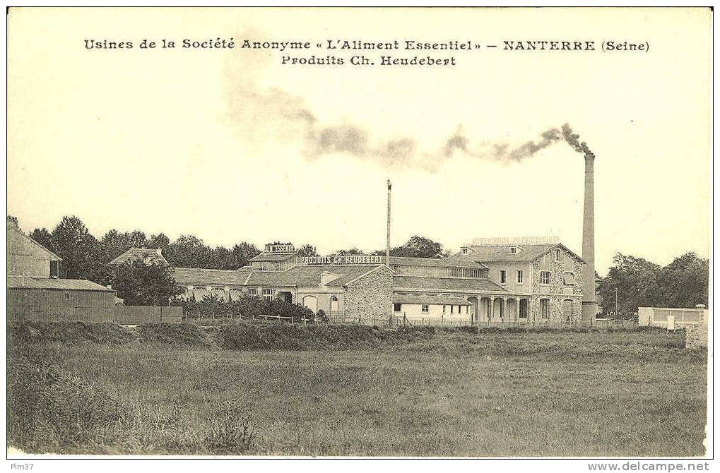 NANTERRE - Usines De La Société "L'Aliment Essentiel" - Produits Ch. Heudebert - Nanterre