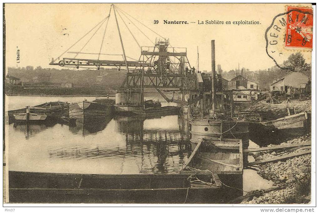 NANTERRE - La Sablière En Exploitation - Voy. 1911 - Nanterre