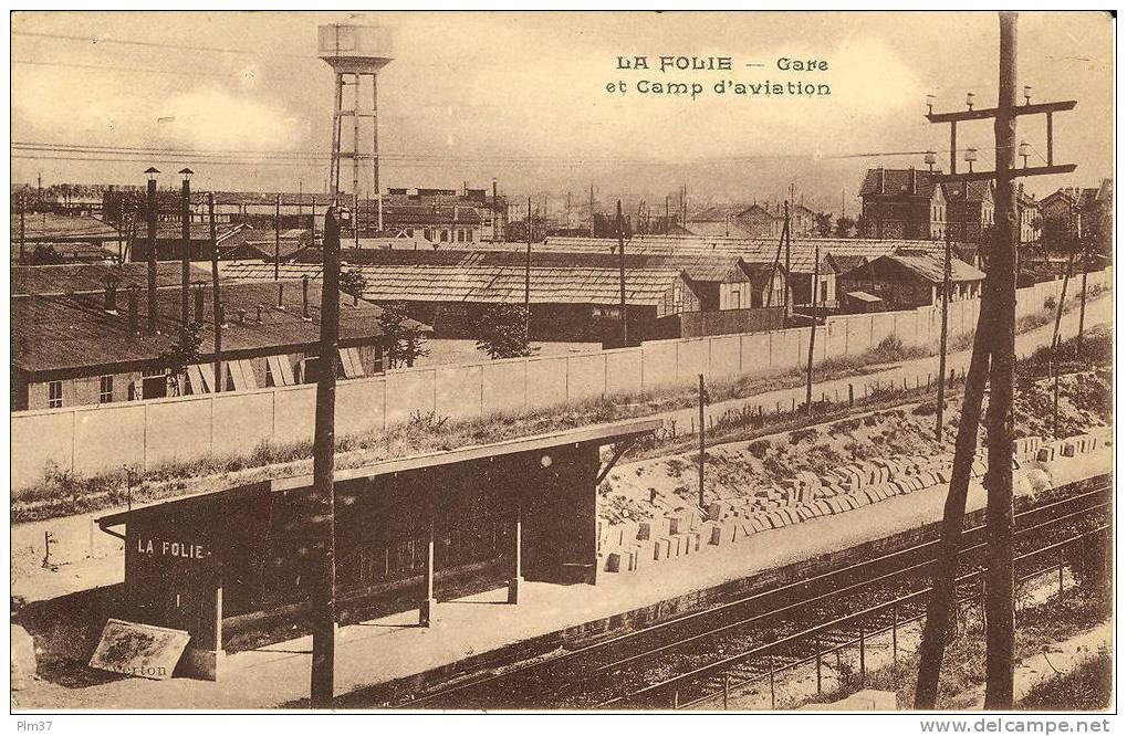 NANTERRE - La Folie - Gare Et Camp D'Aviation - Voy. 1927 - Nanterre