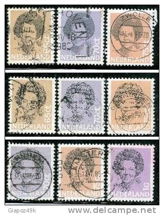 ● OLANDA  -  1981 / 82 -  Beatrice  -  N.   1167 . . . .  Usati   -  Lotto 139 /40 /41 - Used Stamps