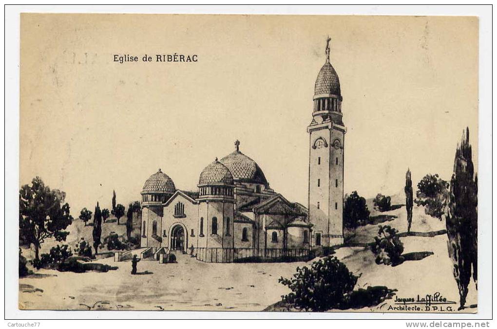 K13 - RIBERAC - église (1933) - Riberac