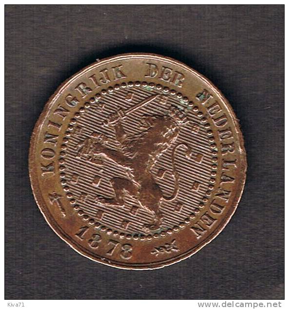 1 Cent 1878  "HOLLANDE"    XF/SPL - 1849-1890 : Willem III
