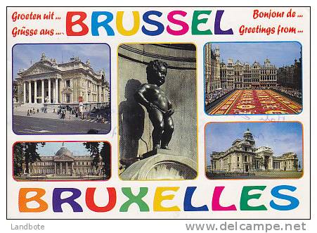Bruxelles.....Groeten Uit .. Bonjour De ... - Mehransichten, Panoramakarten