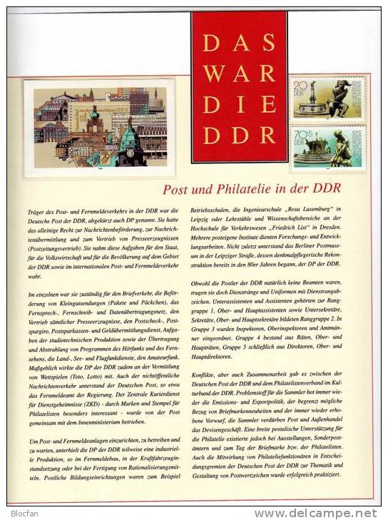 Post Und Philatelie Als Dokumentation 1/4 DDR Mit 5 Ausgaben ** 11€ - Briefe U. Dokumente