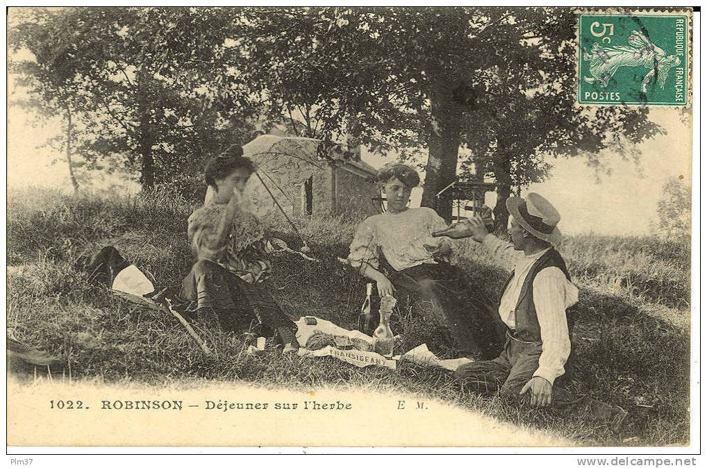 ROBINSON -  Déjeuner Sur L'Herbe - Voy. 1908 - Le Plessis Robinson