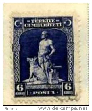 PIA - TUR - 1929 : Serie Corrente : Boz Kurd Ed Il Suo Lupo - (Yv 747) - Used Stamps