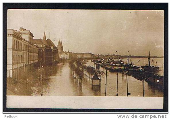 1920 Postcard Floods Netherlands ? Boats A.D. Linden - Germany ? - France ? Where - Ref 337 - Floods