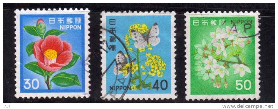 Japon 1980 N°Y.T. : 1343 à 1345 Obl. - Used Stamps