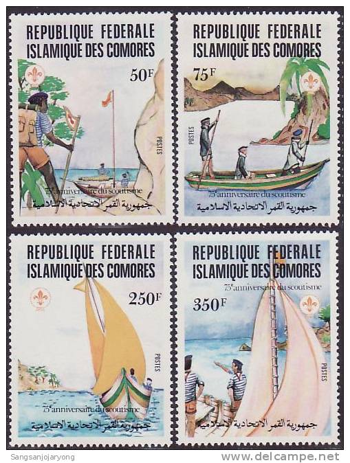 Comoro Is ( COMORES ). Sc541-4 Scouting Year - Unused Stamps