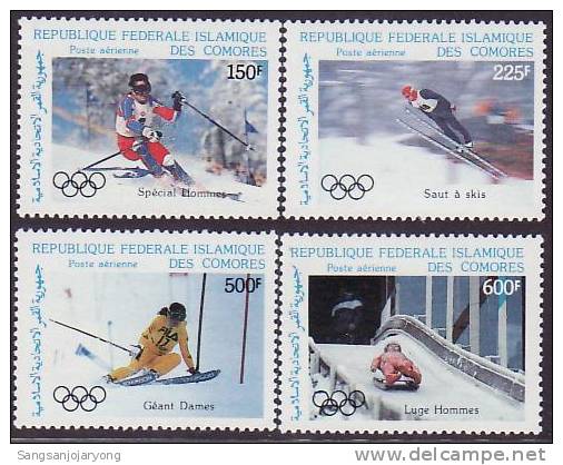 Comoro Is ( COMORES ). ScC175-8 1988 Winter Olympics, Calgary, Jeux Olympiques - Invierno 1988: Calgary