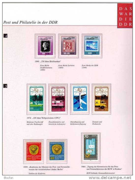Post Und Philatelie In Der DDR Als Dokumentation Mit 26 Ausgaben ** 57€ - Collections (en Albums)