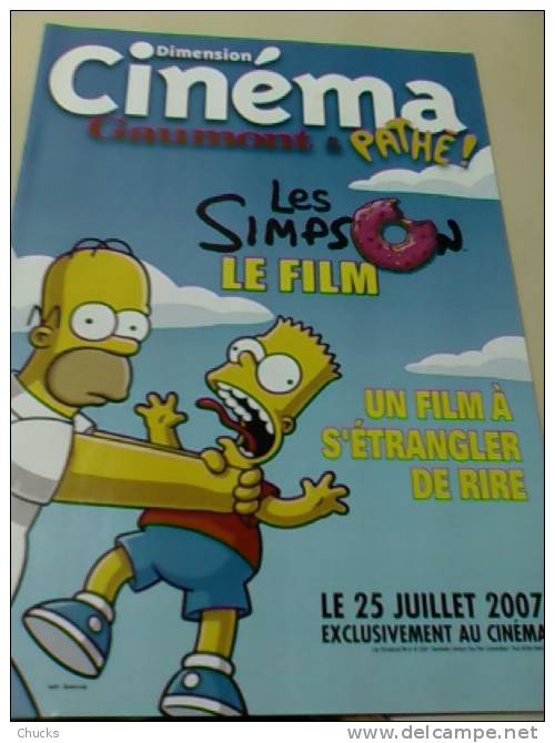 Magazine GAUMONT N°146 Couverture LES SIMPSON LE FILM - Film