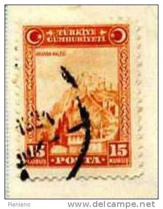 PIA - TUR - 1930 : Serie Ordinaria : Forte Di Ankara - (Yv 762) - Gebraucht