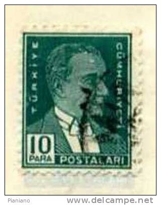 PIA - TUR - 1931-38 : Effigie Di Ataturk - (Yv 804) - Used Stamps
