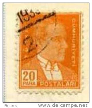 PIA - TUR - 1931-38 : Effigie Di Ataturk - (Yv 805) - Usati