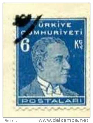 PIA - TUR - 1931-38 : Effigie Di Ataturk - (Yv 811) - Used Stamps